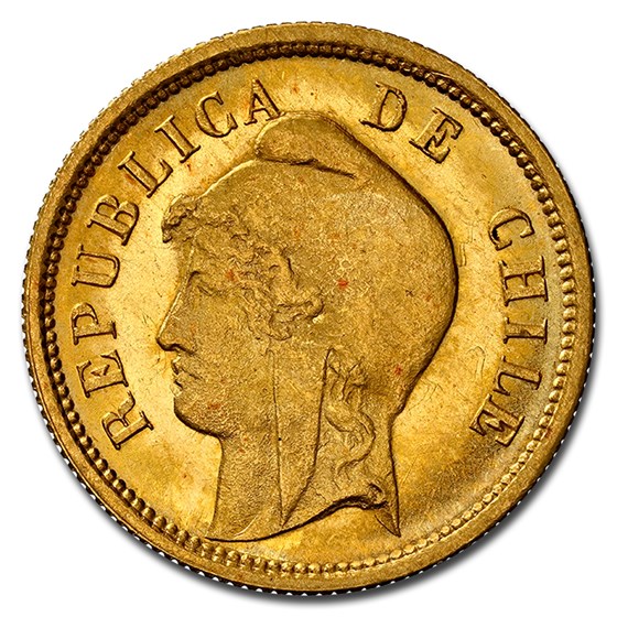 1895 Chile Gold 10 Pesos MS-65 NGC 1895 Chile Gold 10 Pesos MS-65 NGC